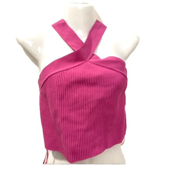 Sincerely Jules pink Barbie core ribbed tank top medium - Picture 1 of 8